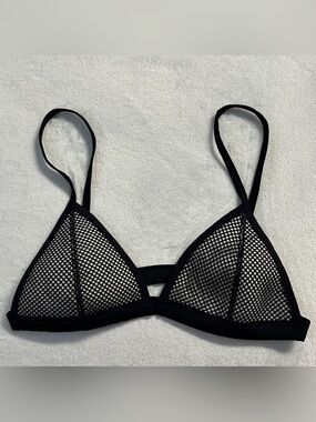 TRIANGL women's b&w triangle bikini top, S.